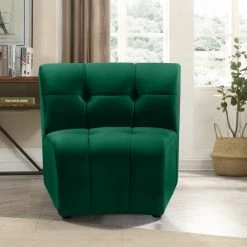 Meridian Furniture Living Room Limitless Modular Velvet Chair