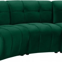 Meridian Furniture Limitless Modular Velvet 3 Piece Sofa