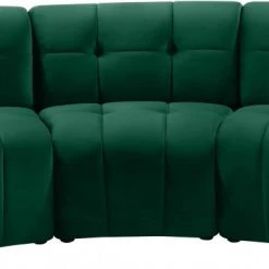 Meridian Furniture Limitless Modular Velvet 3 Piece Sofa
