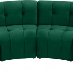 Meridian Furniture Limitless Modular Velvet 4 Piece Sectional Living Room