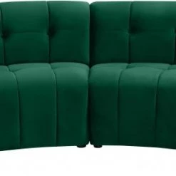 Meridian Furniture Limitless Modular Velvet 4 Piece Sectional Living Room