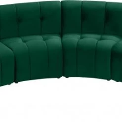 Meridian Furniture Living Room Limitless Modular Velvet 6 Piece Sectional