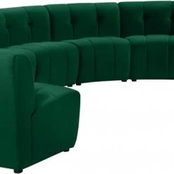 Meridian Furniture Limitless Modular Velvet 8 Piece Sectional Living Room