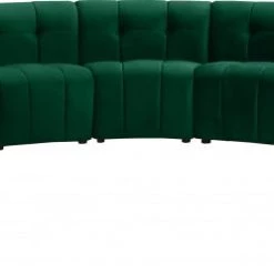 Meridian Furniture Limitless Modular Velvet 11 Piece Sectional