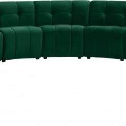 Meridian Furniture Limitless Modular Velvet 13 Piece Sectional