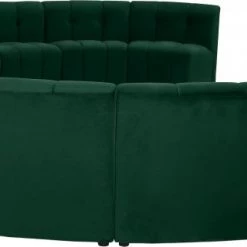 Meridian Furniture Limitless Modular Velvet 15 Piece Sectional Living Room