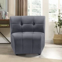 Meridian Furniture Living Room Limitless Modular Velvet Chair
