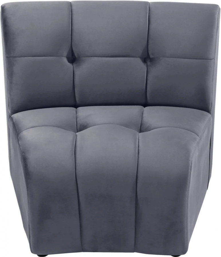 Meridian Furniture Living Room Limitless Modular Velvet Chair