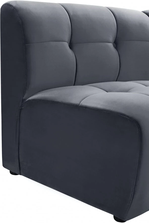 Meridian Furniture Living Room Limitless Modular Velvet Chair