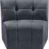 Meridian Furniture Living Room Limitless Modular Velvet Chair