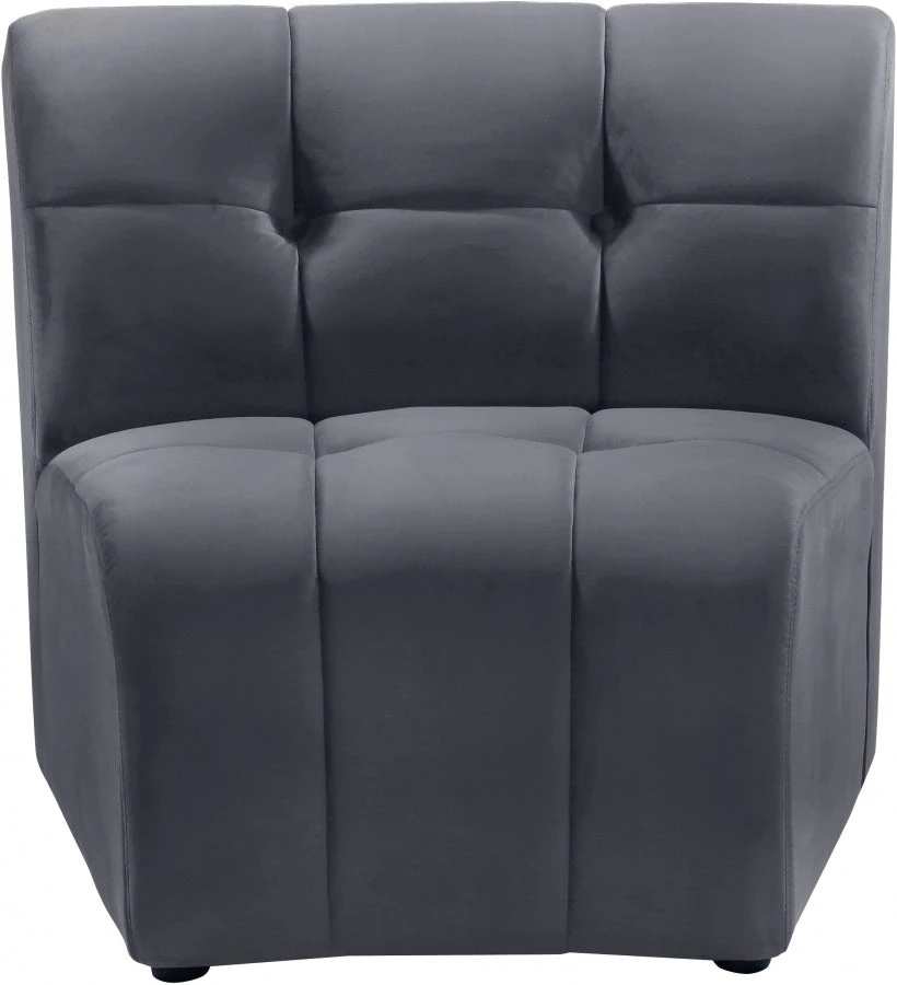 Meridian Furniture Living Room Limitless Modular Velvet Chair