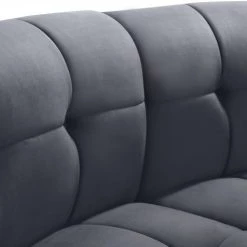 Meridian Furniture Living Room Limitless Modular Velvet 2 Piece Loveseat