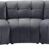 Meridian Furniture Limitless Modular Velvet 3 Piece Sofa
