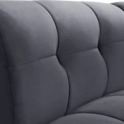 Meridian Furniture Limitless Modular Velvet 5 Piece Sectional