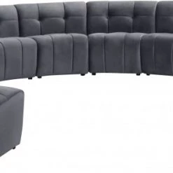 Meridian Furniture Limitless Modular Velvet 12 Piece Sectional