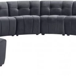 Meridian Furniture Limitless Modular Velvet 13 Piece Sectional