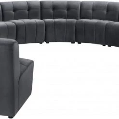 Meridian Furniture Limitless Modular Velvet 14 Piece Sectional