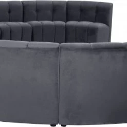 Meridian Furniture Limitless Modular Velvet 15 Piece Sectional Living Room