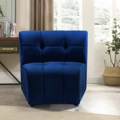 Meridian Furniture Living Room Limitless Modular Velvet Chair