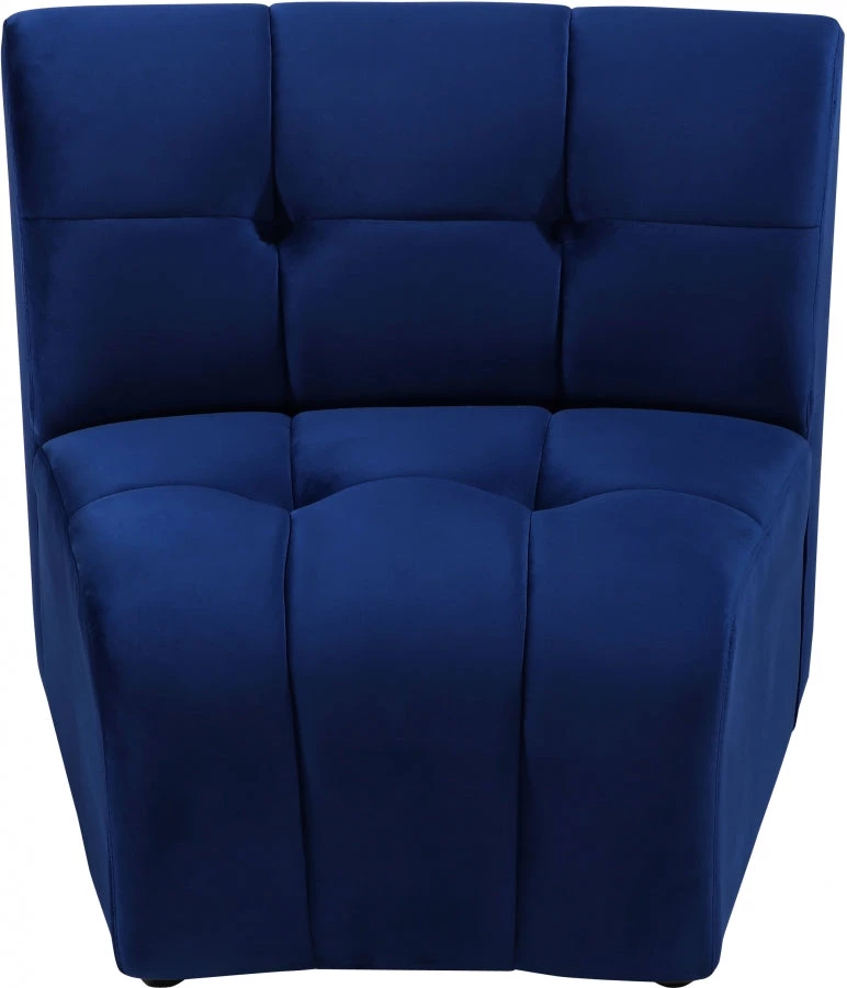 Meridian Furniture Living Room Limitless Modular Velvet Chair