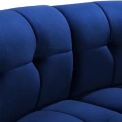 Meridian Furniture Living Room Limitless Modular Velvet 2 Piece Loveseat