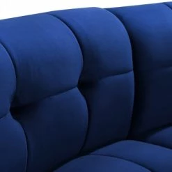 Meridian Furniture Living Room Limitless Modular Velvet 6 Piece Sectional