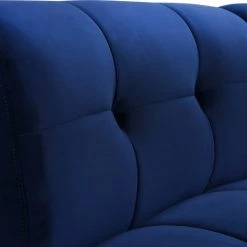 Meridian Furniture Limitless Modular Velvet 7 Piece Sectional Living Room