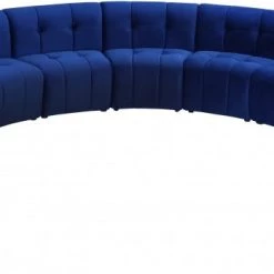 Meridian Furniture Limitless Modular Velvet 11 Piece Sectional