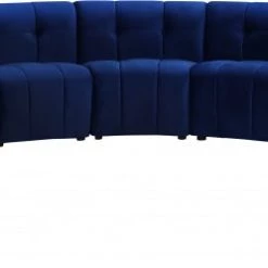 Meridian Furniture Limitless Modular Velvet 11 Piece Sectional