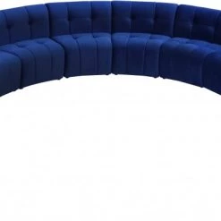 Meridian Furniture Limitless Modular Velvet 12 Piece Sectional