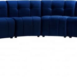 Meridian Furniture Limitless Modular Velvet 12 Piece Sectional