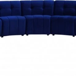 Meridian Furniture Limitless Modular Velvet 13 Piece Sectional
