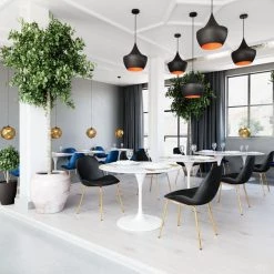 Hollywood Glam Furnitures Bald Ceiling Lamp Gold