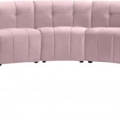 Meridian Furniture Limitless Modular Velvet 11 Piece Sectional