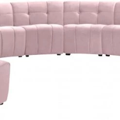 Meridian Furniture Limitless Modular Velvet 13 Piece Sectional