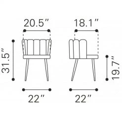 Zuo Mod Adele Chair Dining Room