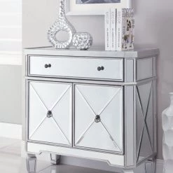 Coaster Bedroom Hanna Mirrored Nightstand