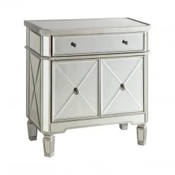 Coaster Bedroom Hanna Mirrored Nightstand