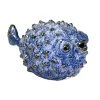Sagebrook Blue Ceramic Puffer Fish 10" Home Decor