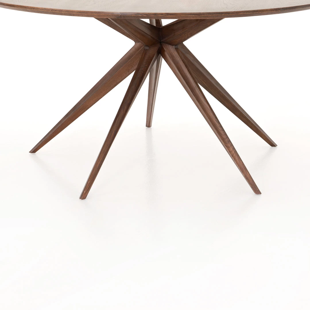 Four Hands Hewitt 59" Round Dining Table-Acorn