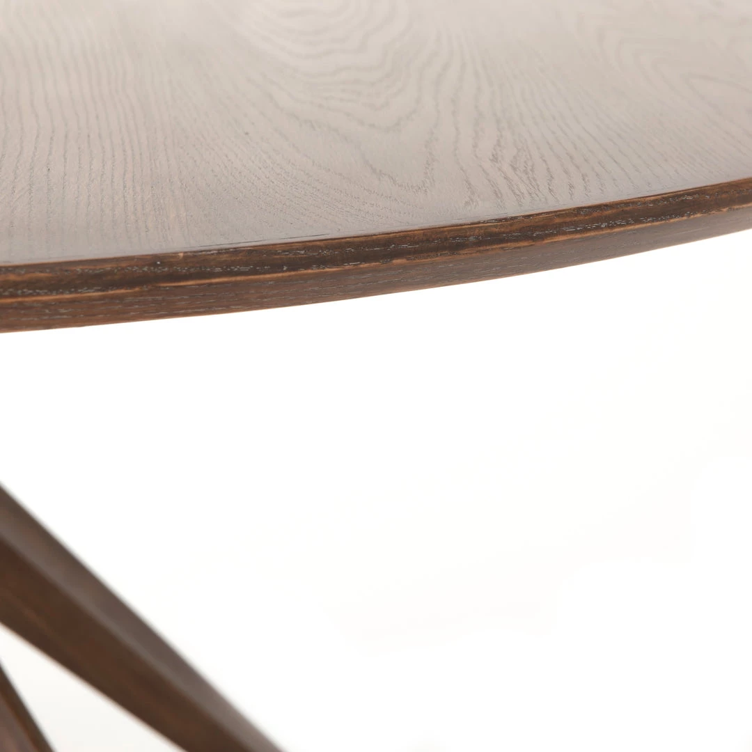 Four Hands Hewitt 59" Round Dining Table-Acorn