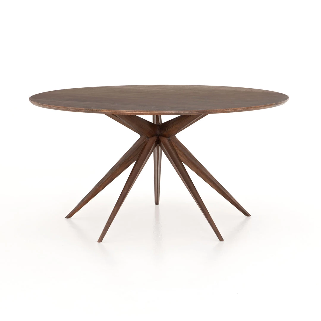 Four Hands Hewitt 59" Round Dining Table-Acorn