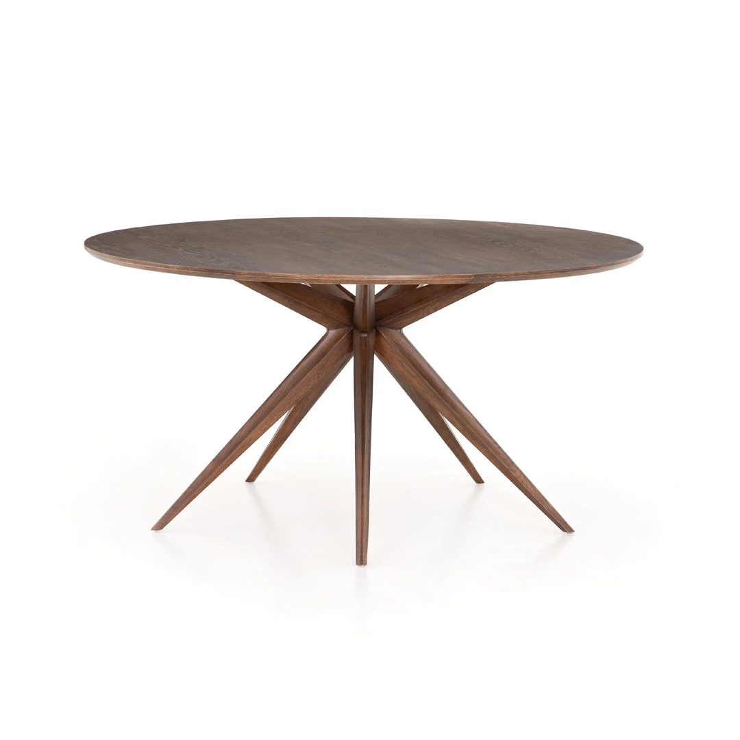 Four Hands Hewitt 59" Round Dining Table-Acorn