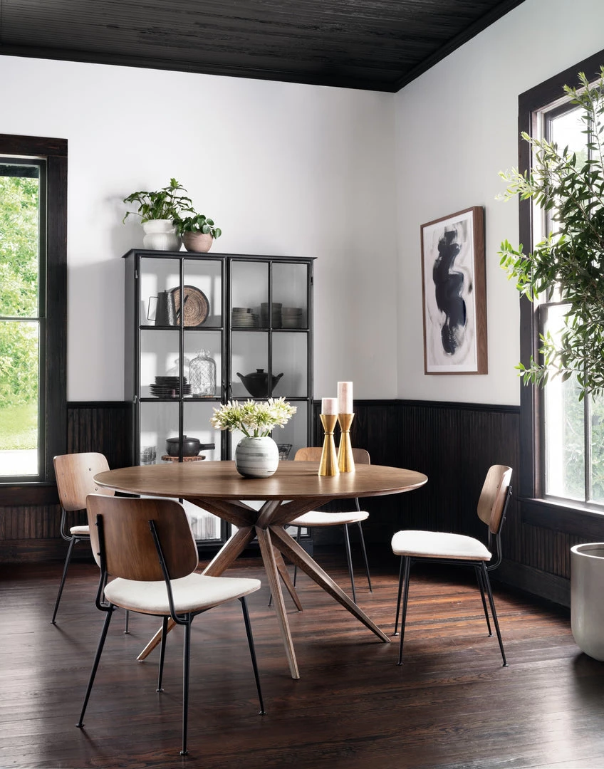 Four Hands Hewitt 59" Round Dining Table-Acorn