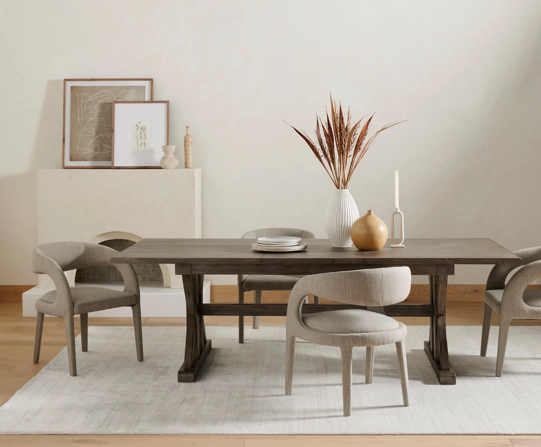 Four Hands Tuscanspring Ext Dining Table 72"/93"-Ol Dining Room