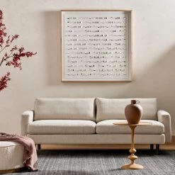 Four Hands Living Room Piper Sofa-88"-Fallon Linen By Hollywood Glam