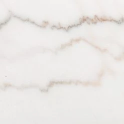 Four Hands Arago Round Dining Table-White Marble