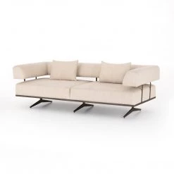 Four Hands Living Room Paola Sofa-90"-Kerbey Taupe