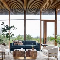 Four Hands Emery Sofa-84"-Sapphire Bay