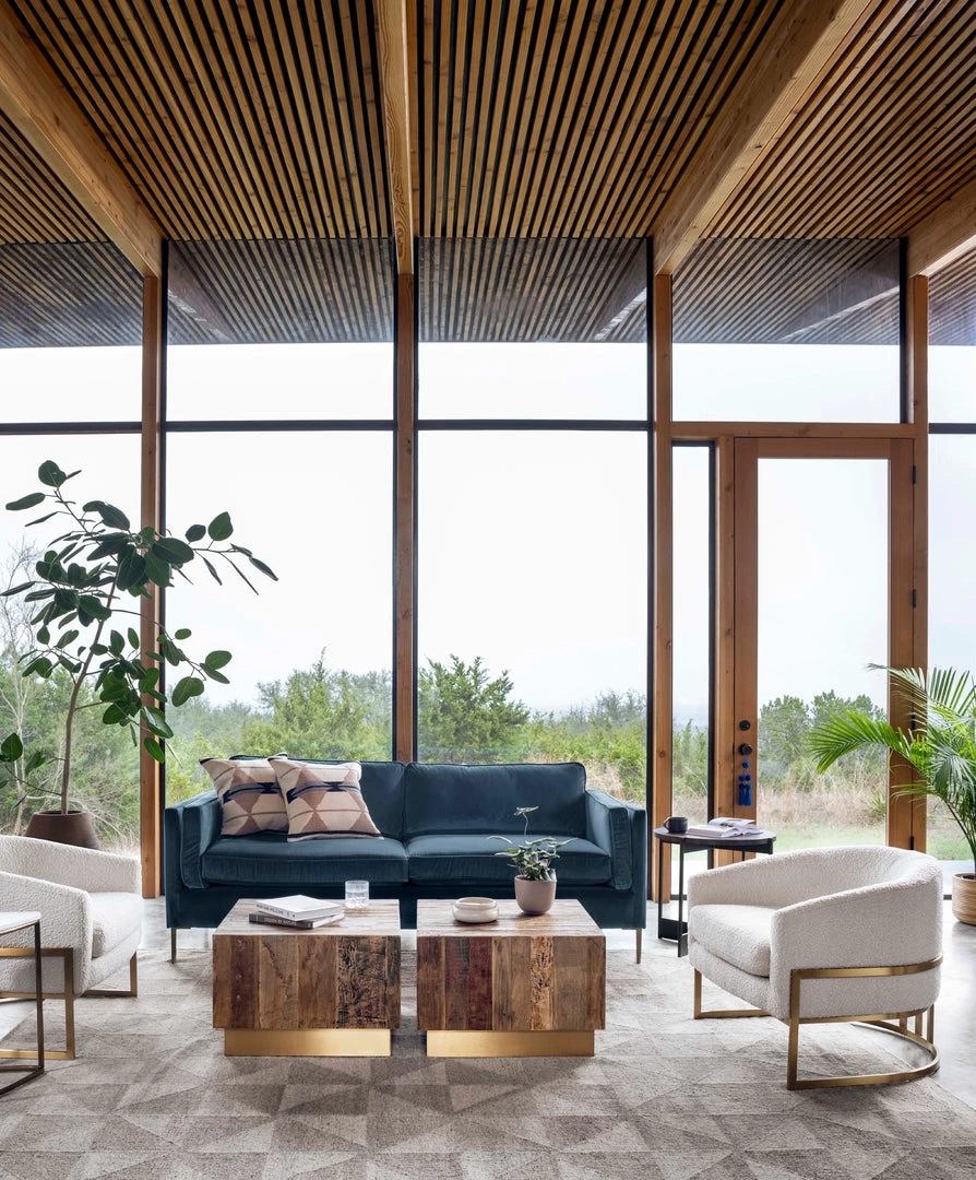 Four Hands Emery Sofa-84"-Sapphire Bay